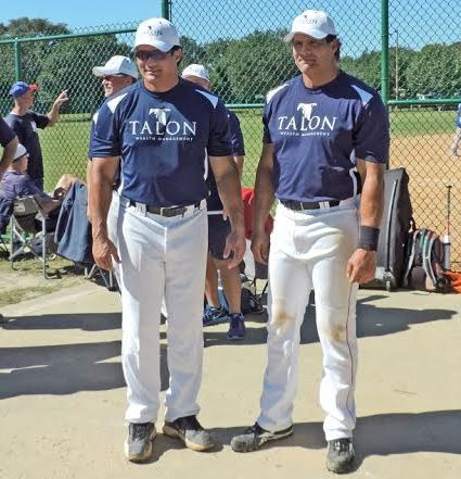 Ozzie Canseco Jose and Ozzie Canseco playing in softball tourney in The Villages