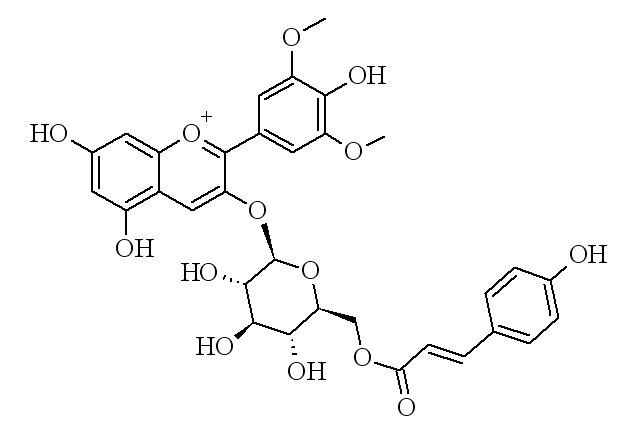P-Coumaroylated anthocyanin