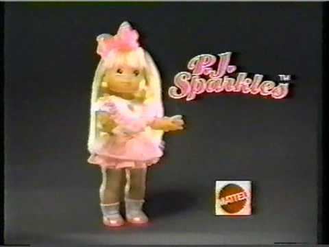 P. J. Sparkles Mattel PJ Sparkles Commercial 1988 YouTube