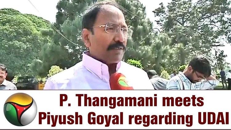 P. Thangamani TN power minister P Thangamani meets central power minister Piyush