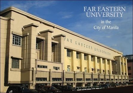 The facade of the main building of the Far Eastern University, designed by Pablo S. Antonio, Sr. and Nicolas Reyes in the late 1930s