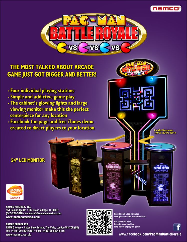 Pac-Man Battle Royale BANDAI NAMCO Amusement America Arcade Game PacMan Battle Royale