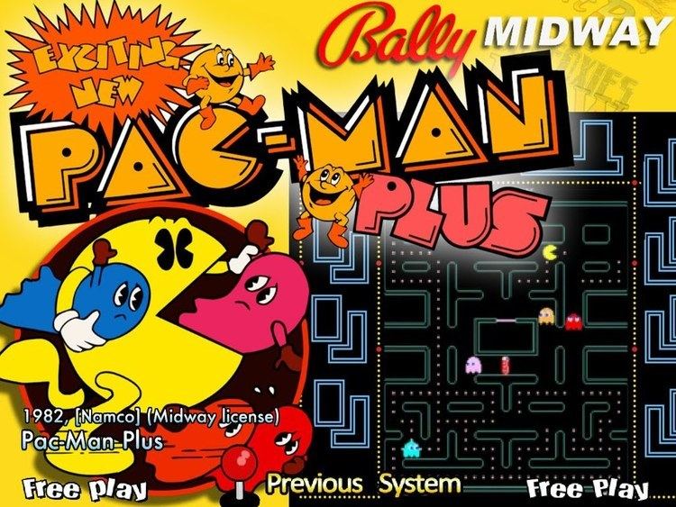 Pac-Man Plus PacMan Plus Arcade Game Play YouTube