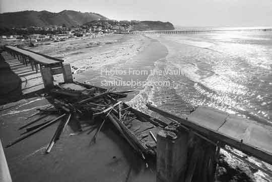 Pacific Coast Railway Avila truss bridge collapses vestage of the Pacific Coast Railway