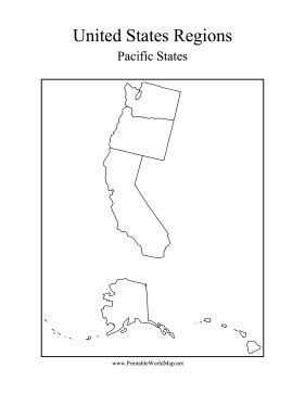 Pacific States State Maps