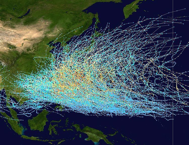 Pacific typhoon climatology