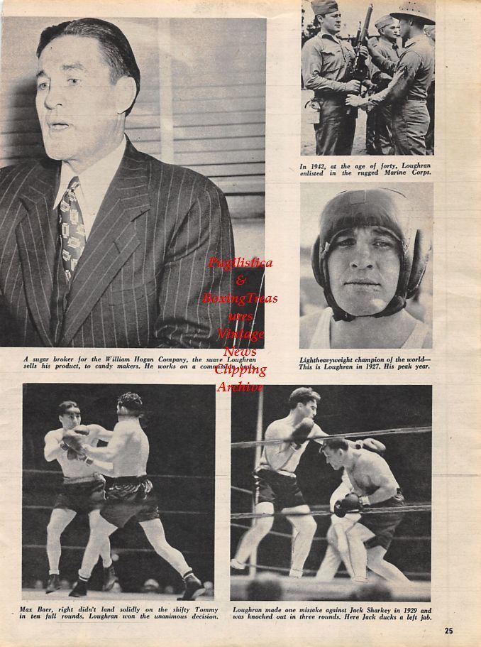 Paddy DeMarco News Clipping 1264 Paddy DeMarco pinup Tommy Loughran