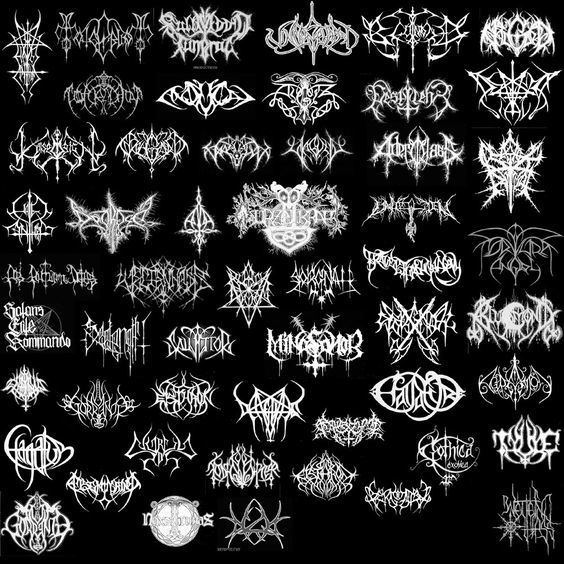 Pagan metal Black Pagan Metal Logo G R A P H I C Black Metal Logo