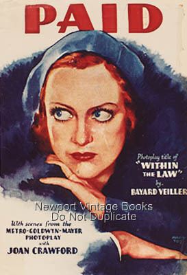 Paid (1930 film) Classic Movies Digest Paid 1930 Joan Goes to Jail