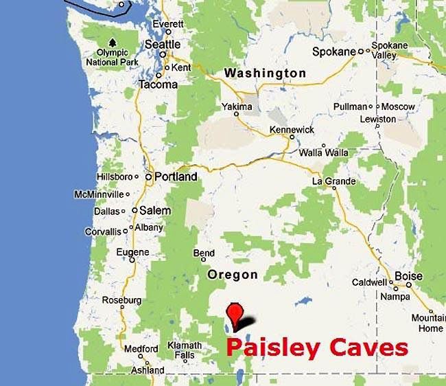 Paisley Caves The Paisley Caves complex when did people first reach North America