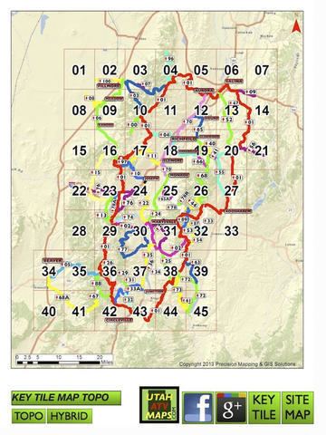 Zoning Map of the Paiute ATV Trail