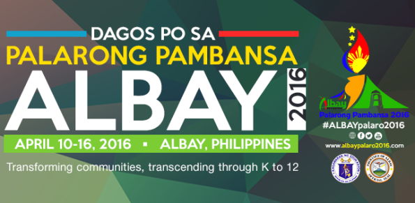 Palarong Pambansa DepED Palarong Pambansa 2016 April 1016 2016 Albay Sports