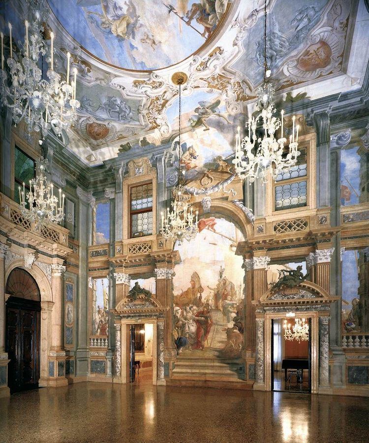 Palazzo Labia View of the East Wall Tiepolo 17431750 Fresco Palazzo Labia