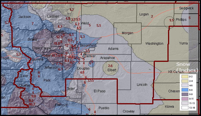 Palmer Divide IAP Colorado snow