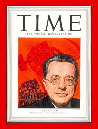 Palmiro Togliatti TIME Magazine Cover Palmiro Togliatti May 5 1947