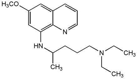 Pamaquine Medicinal Chemical Structures Antimalarial Drugs Pamaquine