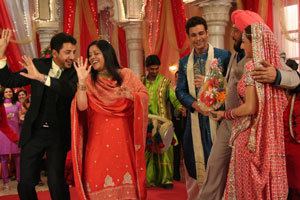 Pammi Somal Pammi Somal does a little jig with Gurdas Maan and Jackie Shroff in