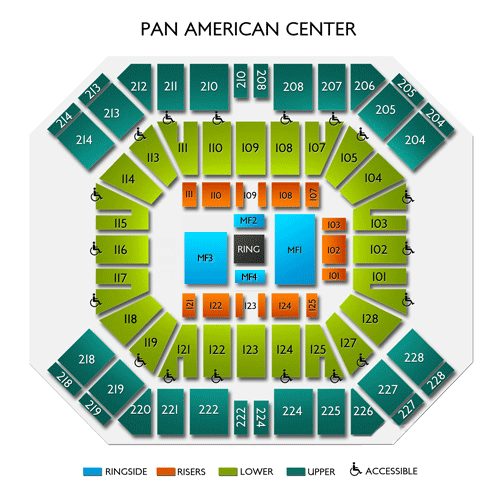 Pan American Center Pan American Center Seating Chart Vivid Seats