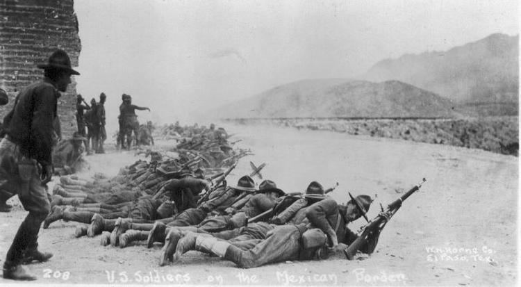 Pancho Villa Expedition soldados al mando del General Pershing en la Expedicin Punitiva de