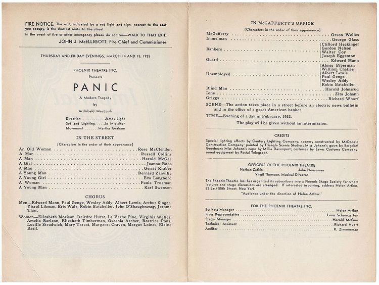Panic (1935 play)