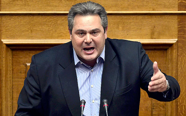 Panos Kammenos Greece39s defence minister threatens to send migrants