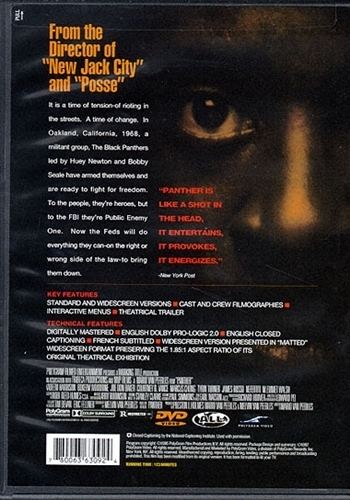 Panther (film) Panther DVD 1995 Kadeem Hardison 999 BUY NOW RareDVDsBiz