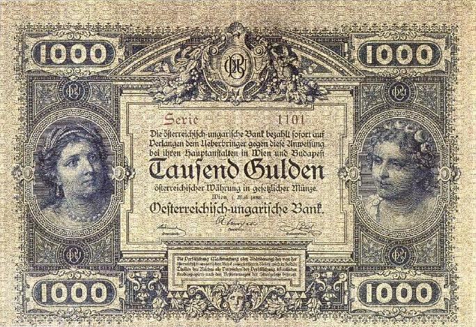 Paper money of the Austro-Hungarian gulden