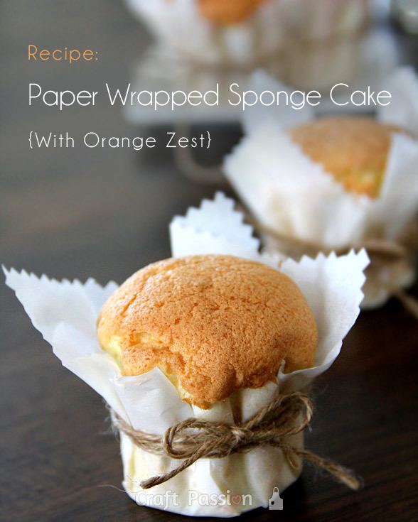 Paper wrapped cake Paper Wrapped Sponge Cake Recipe Craft Passion