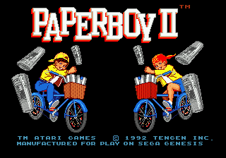 Paperboy 2 Play Paperboy 2 Sega Genesis online Play retro games online at