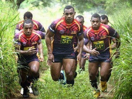 Papua New Guinea national rugby league team Rugby players from the popular Papua New Guinea sports team 39PNG