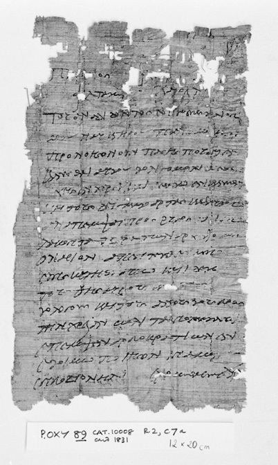Papyrus Oxyrhynchus 89