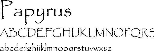 Papyrus (typeface) slodivecomwpcontentuploads201107papyrusfon