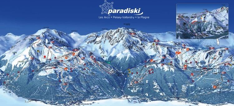 Paradiski Paradiski La Plagne Les Arcs SkiMaporg