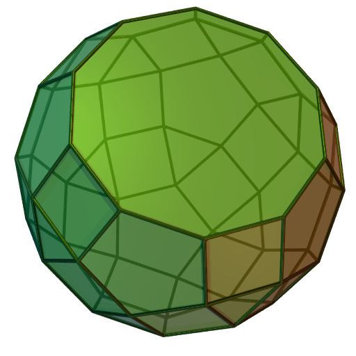 Paragyrate diminished rhombicosidodecahedron