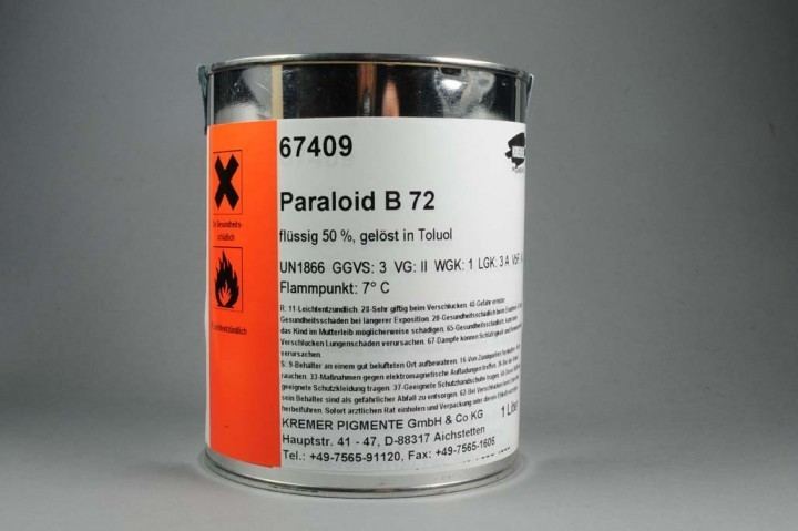 Paraloid B-72 Paraloid B 72 in Toluene Synthetic Resins Solventsoluble