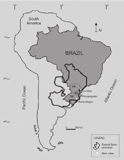 Paraná Basin Location map of the Paran Basin and its extension in Figure 1