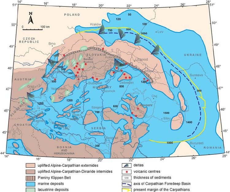 Paratethys Badenian evolution of the Central Paratethys Sea Paleogeography