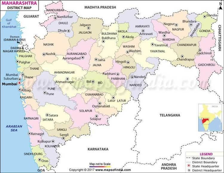 Maharashtra District Map