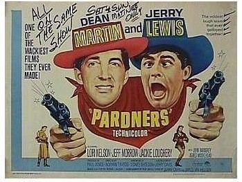 Pardners Dean Martin Jerry Lewis Pardners half sheet