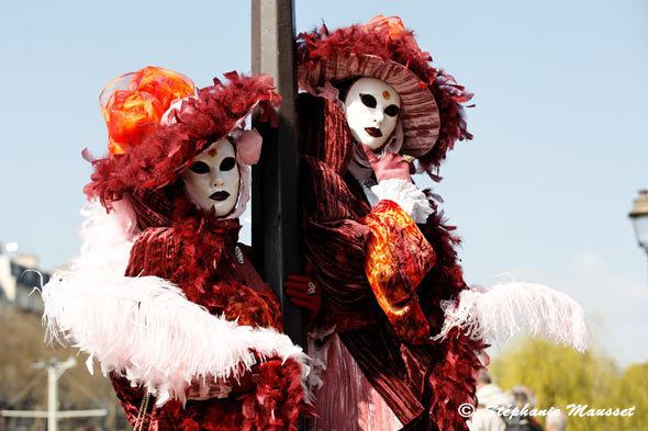 Paris Carnival Paris carnival masked couple