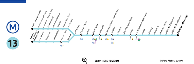 Paris Métro Line 13 wwwparismetromapinfowpcontentuploadsParis