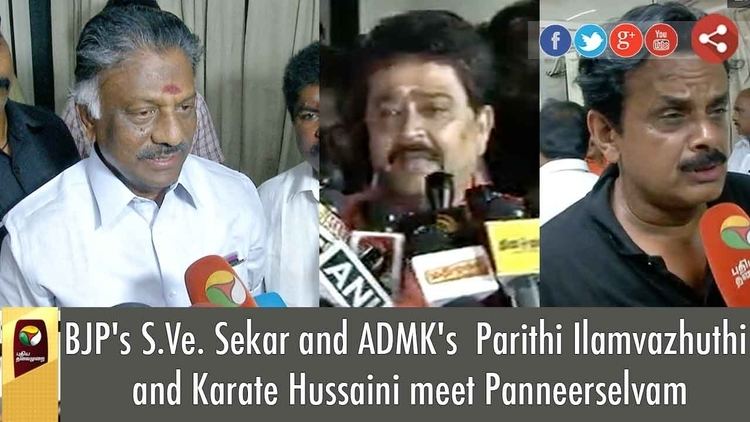 Parithi Ilamvazhuthi BJPs SVe Sekar and ADMKs Parithi Ilamvazhuthi and Karate