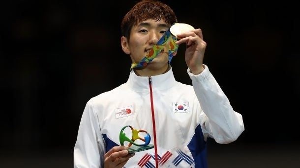 Park Sang-young Park Sang Young Clinched the Gold Medal in Epee Fencing Korea