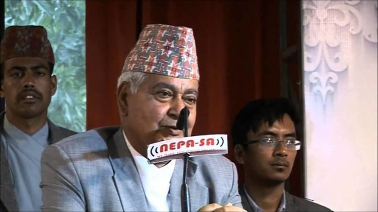 Parmanand Jha Vice President of Nepal Parmanand Jha speaking at the launch of