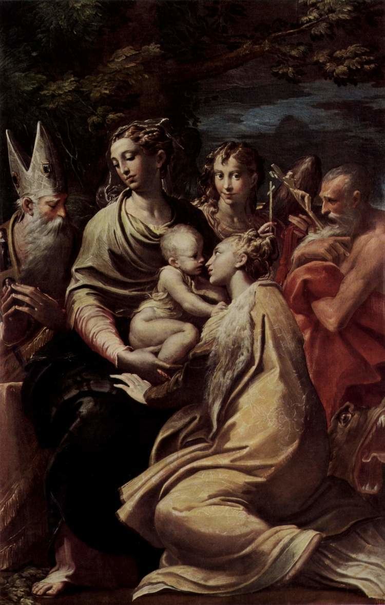 Parmigianino Madonna and Child with Saints Parmigianino WikiArtorg