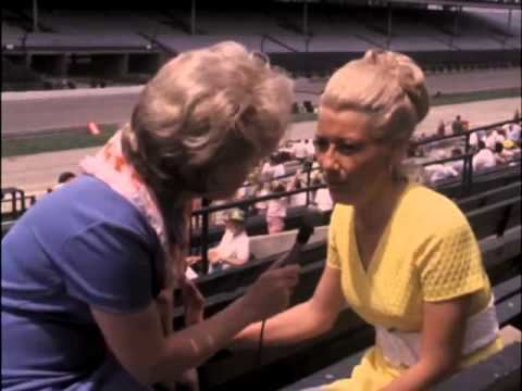Parnelli Jones Bette Rogge interviews Judy Jones wife of race car driver Parnelli