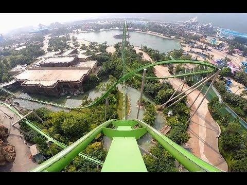 Parrot Coaster Parrot Coaster onride Mounted Go Pro in Middle 1080P 60FPS HD POV