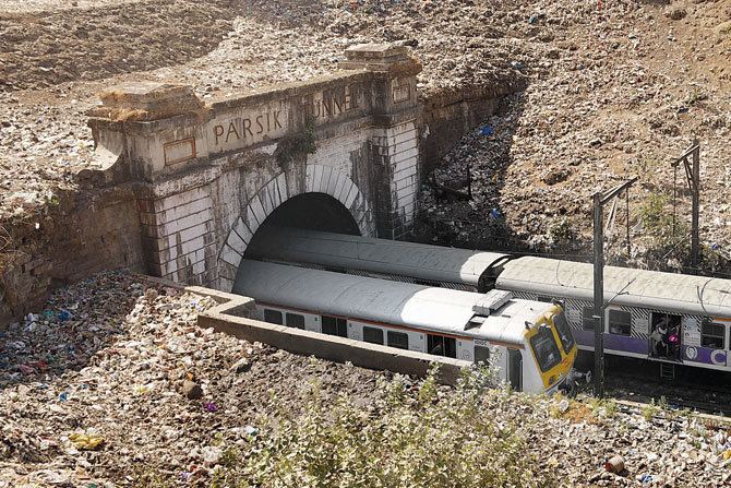 Parsik tunnel Thane CR begins razing structures around Parsik tunnel News