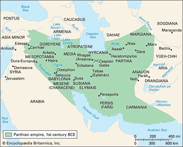 Parthian Empire Parthia ancient region Iran Britannicacom