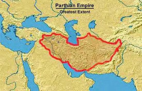 Parthian Empire Iran Politics Club Iran Historical Maps 4 Arsacid Parthian Empire